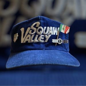 Vintage Squaw Valley Corduroy Snapback